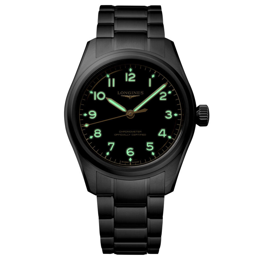 Longines Spirit Pilot 39mm Black Dial Automatic Watch L3.809.4.53.6