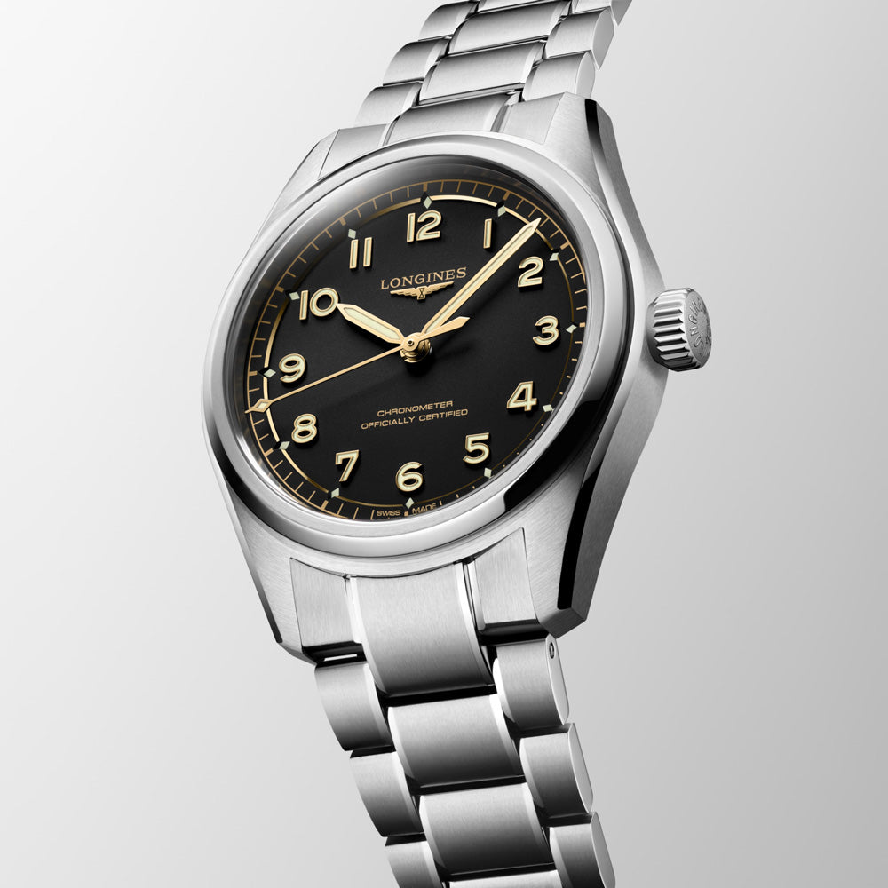 Longines Spirit Pilot 39mm Black Dial Automatic Watch L3.809.4.53.6