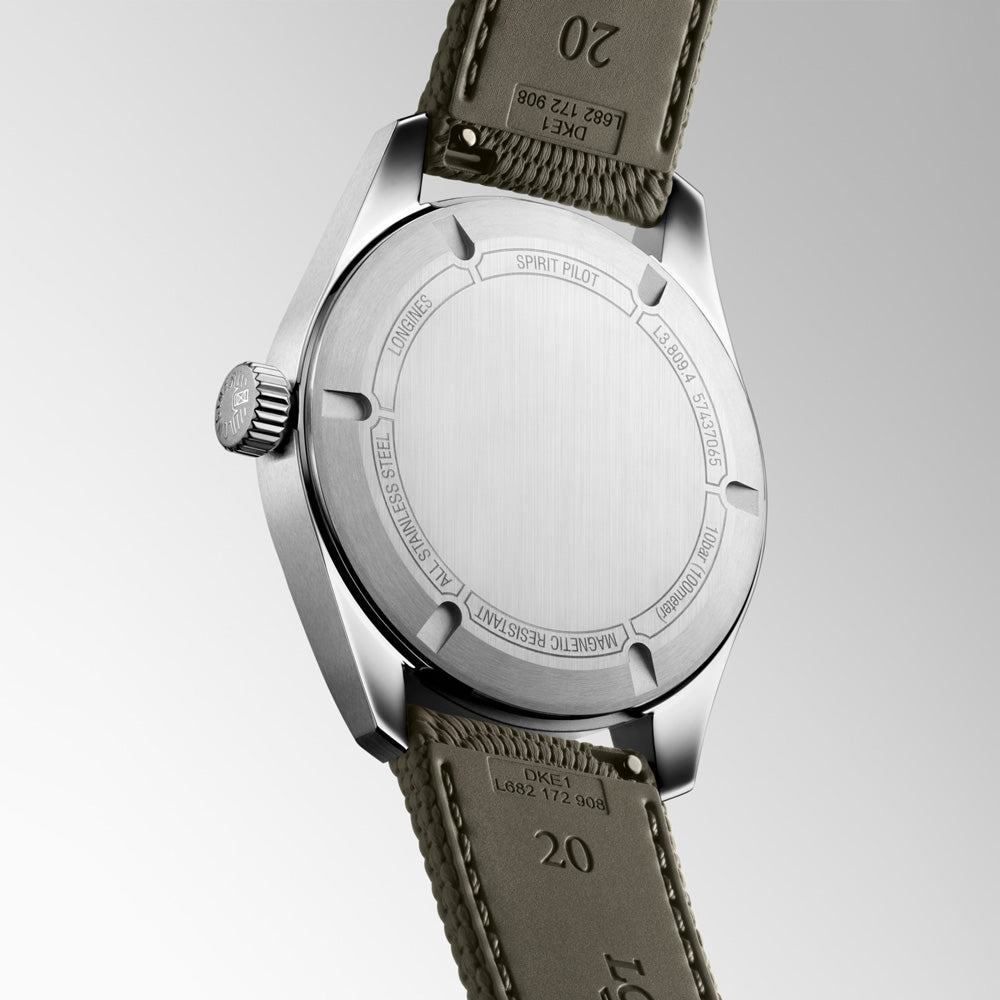 Longines Spirit Pilot 39mm Black Dial Automatic Watch L3.809.4.53.9