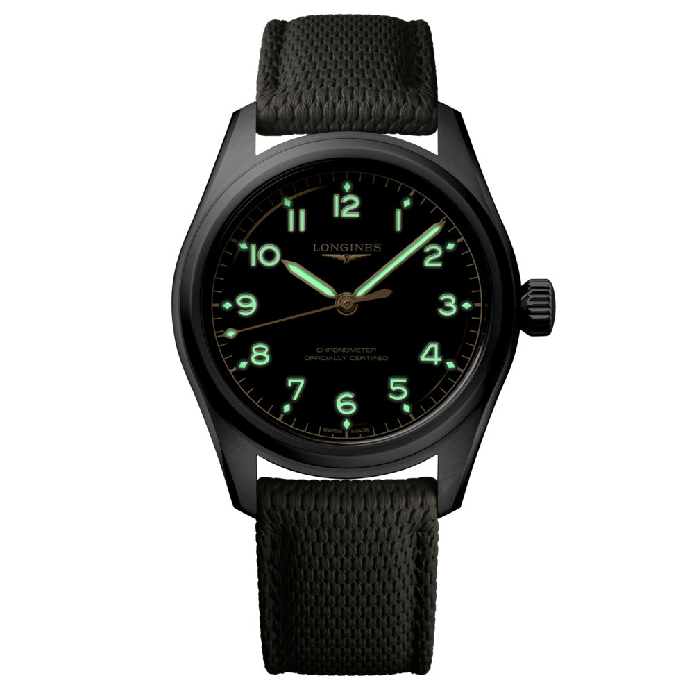 Longines Spirit Pilot 39mm Black Dial Automatic Watch L3.809.4.53.9