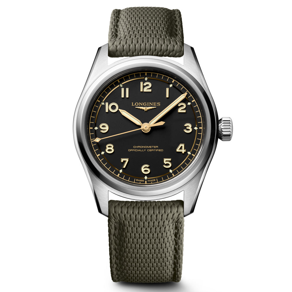 Longines Spirit Pilot 39mm Black Dial Automatic Watch L3.809.4.53.9