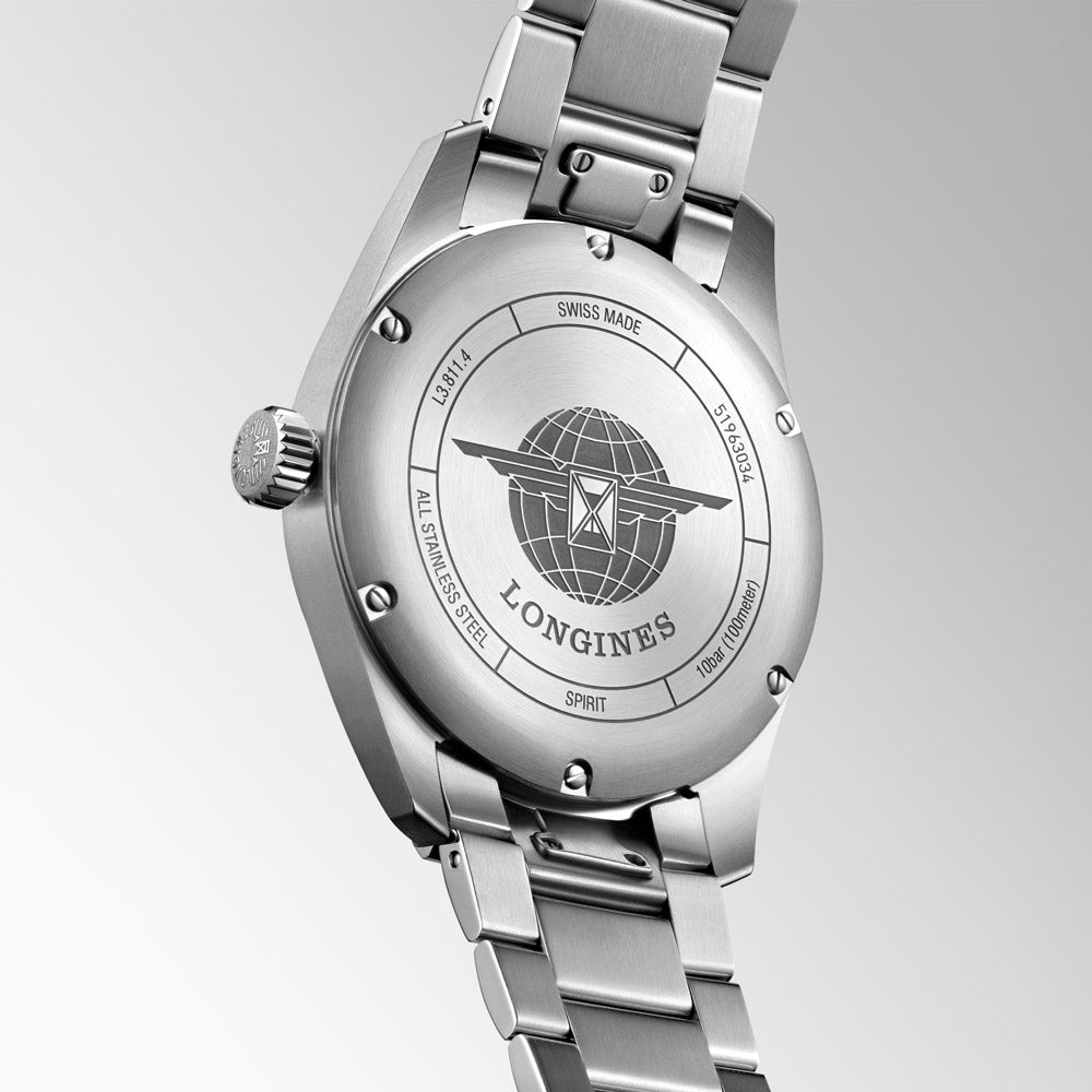 Longines Spirit 42mm Green Dial Automatic Gents Watch L3.811.4.03.6