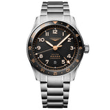 Longines Spirit Zulu Time GMT 42mm Black Dial Automatic Gents Watch L3.812.4.50.6