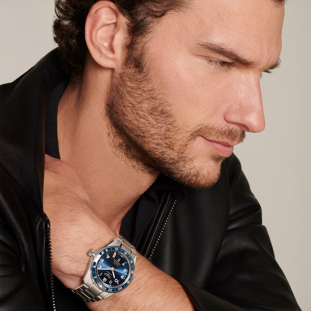 Longines Spirit Zulu Time GMT 42mm Blue Dial Automatic Gents Watch L3.