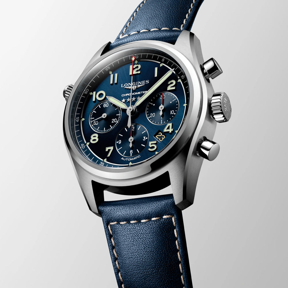 Longines Spirit 42mm Blue Dial Automatic Chronograph Gents Watch L3.820.4.93.0