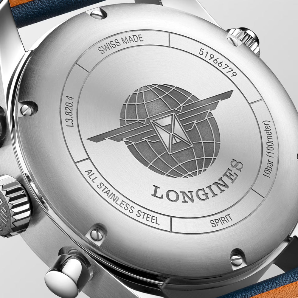 Longines Spirit 42mm Blue Dial Automatic Chronograph Gents Watch L3.820.4.93.0