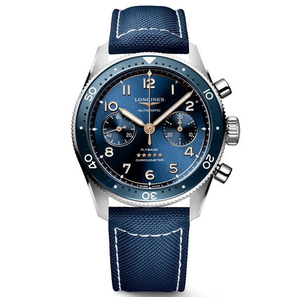 Longines Spirit Flyback 42mm Blue Dial Automatic Chronograph Gents Watch L3.821.4.93.2