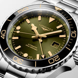 Longines HydroConquest GMT 41mm Green Dial Automatic Gents Watch L3.890.4.06.6