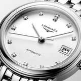 Longines Flagship 26mm White Dial Diamond Automatic Ladies Watch L4.274.4.27.6