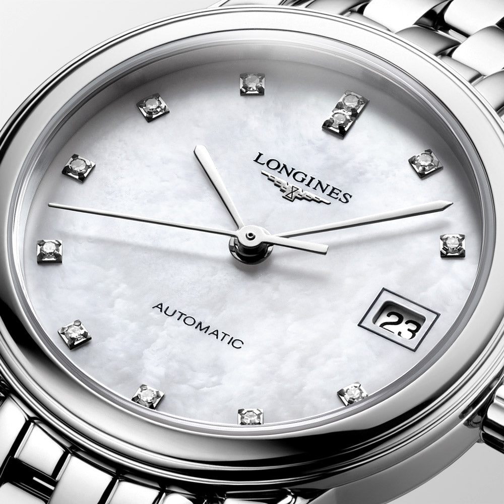 Longines Flagship 26mm MOP Diamond Dot Dial Automatic Ladies Watch L4.274.4.87.6