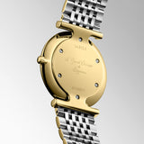Longines La Grande Classique 29mm MOP Diamond Dot Dial Yellow PVD Steel Quartz Ladies Watch L4.512.2.87.7