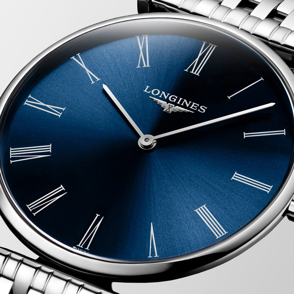Longines La Grande Classique 36mm Blue Dial Stainless Steel Quartz Watch L4.755.4.94.6