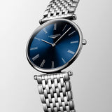 Longines La Grande Classique 36mm Blue Dial Stainless Steel Quartz Watch L4.755.4.94.6