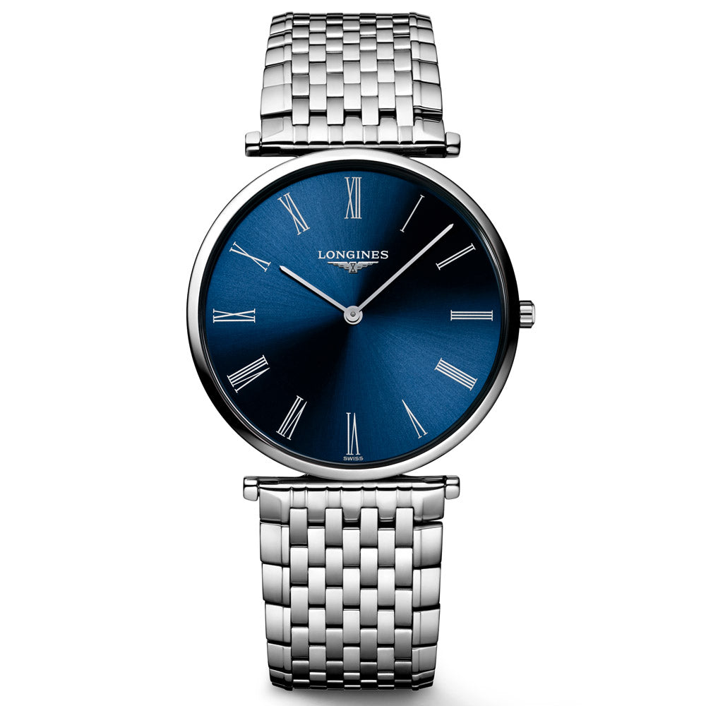 Longines La Grande Classique 36mm Blue Dial Stainless Steel Quartz Watch L4.755.4.94.6