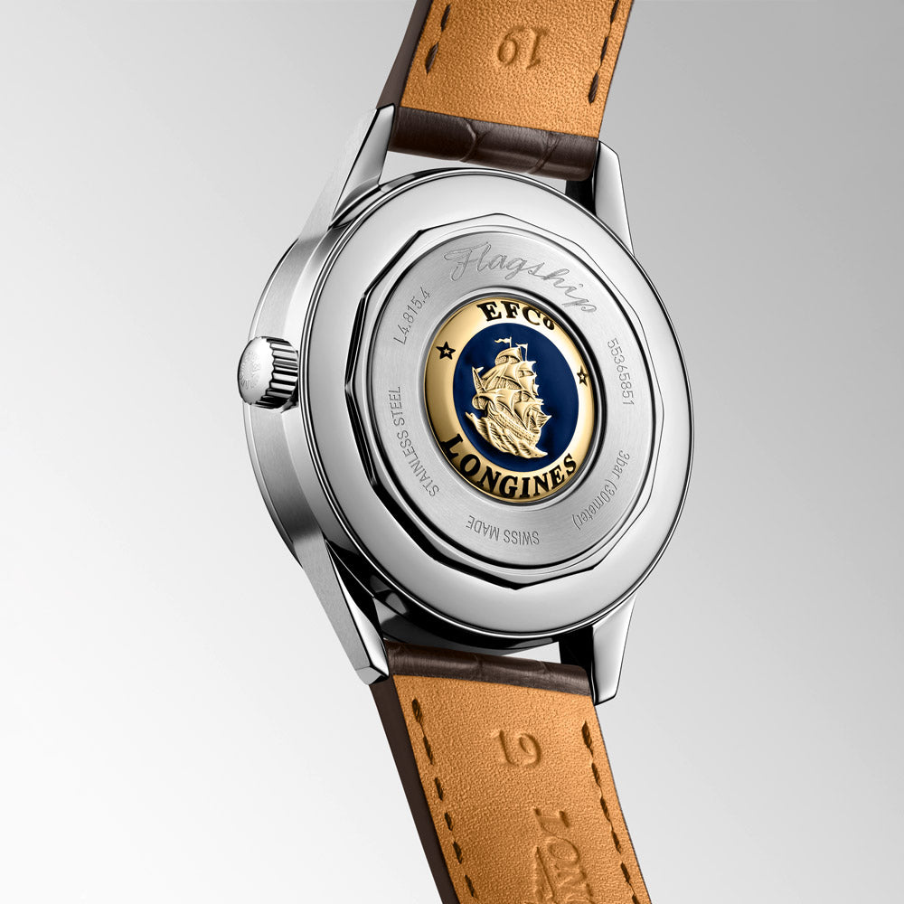 Longines Flagship Heritage Moonphase 38.5mm Beige Dial Automatic Watch L48154622