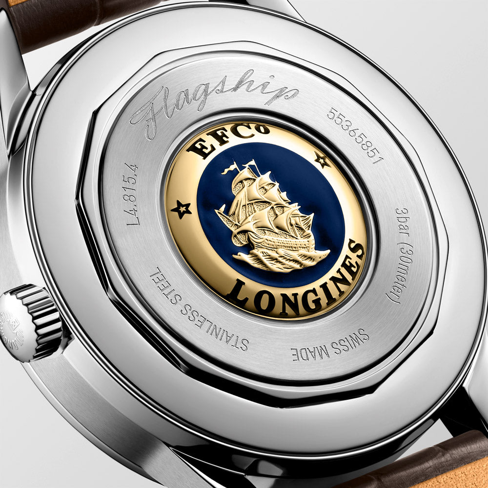 Longines Flagship Heritage Moonphase 38.5mm Beige Dial Automatic Watch L48154622