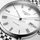 Longines Elegant Collection 39mm White Dial Automatic Watch L4.910.4.18.6