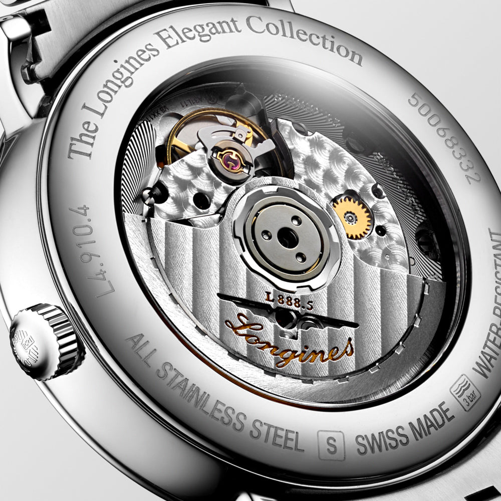 Longines Elegant Collection 39mm White Dial Automatic Watch L4.910.4.18.6