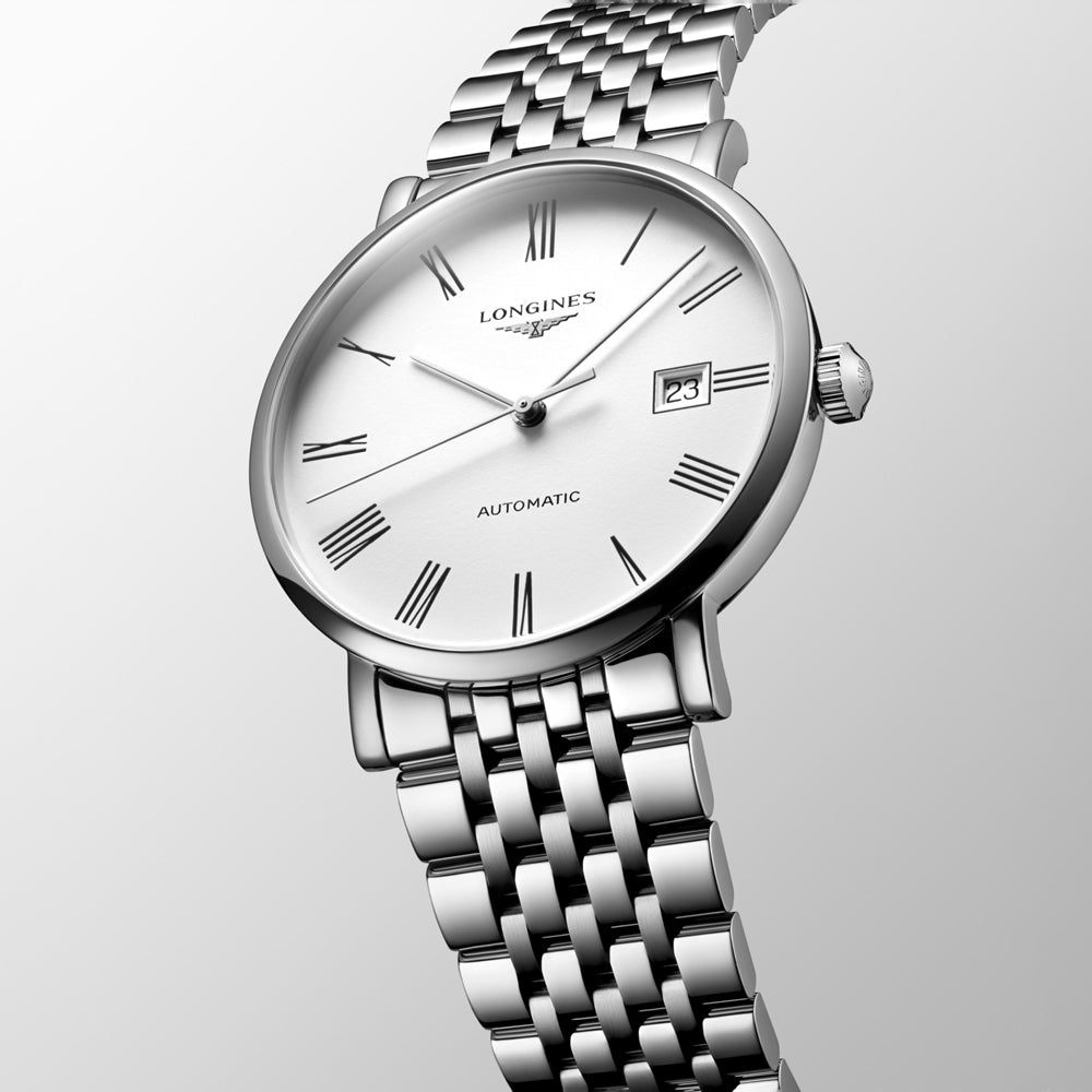 Longines Elegant Collection 39mm White Dial Automatic Watch L4.910.4.18.6