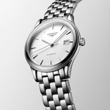 Longines Flagship 38.5mm White Dial Automatic Ladies Watch L4.974.4.12.6