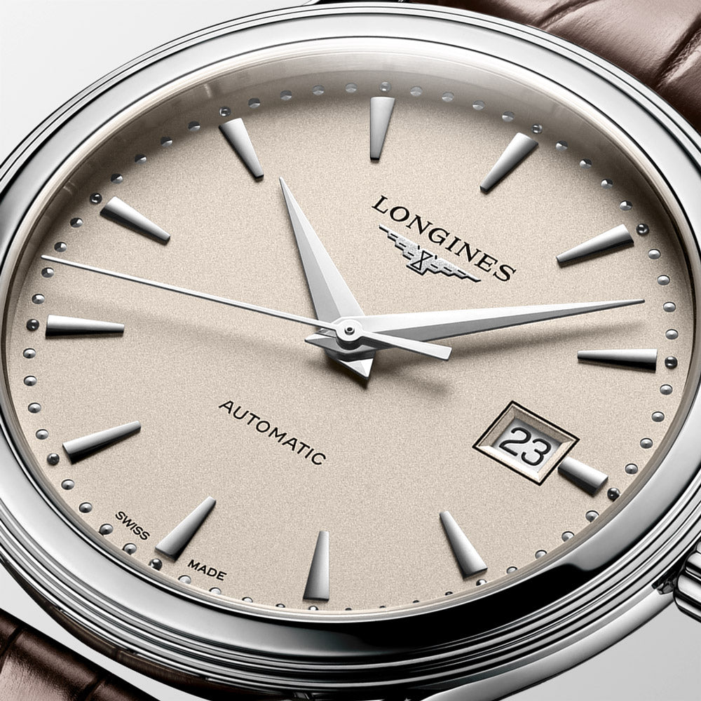 Longines Flagship 40mm Beige Dial Automatic Gents Watch L4.984.4.79.2