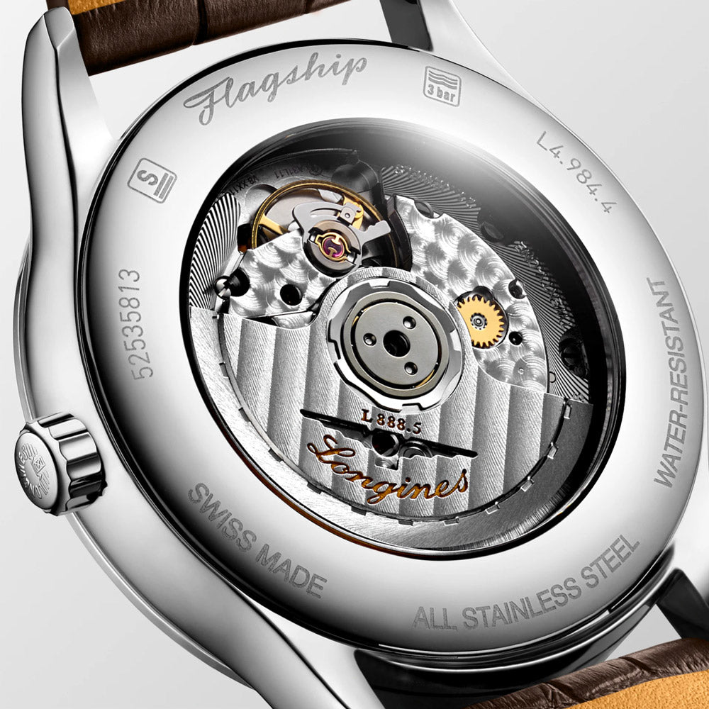 Longines Flagship 40mm Beige Dial Automatic Gents Watch L4.984.4.79.2