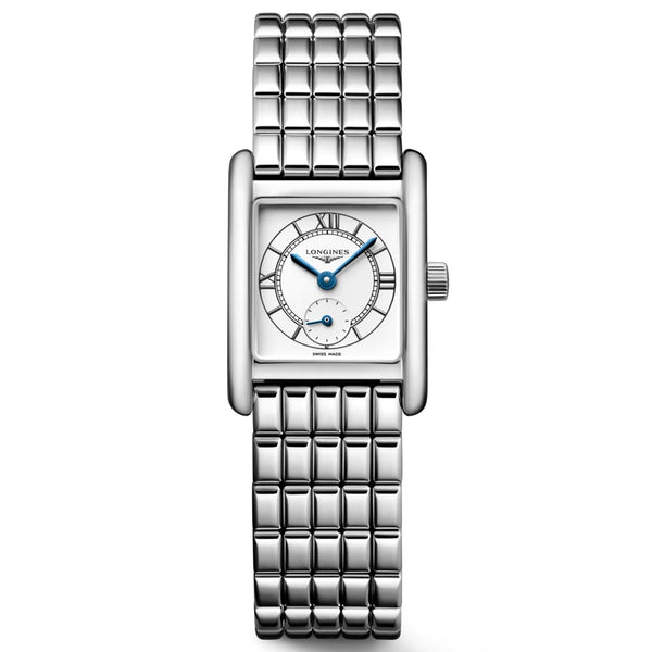longines mini dolcevita silver dial ladies quartz watch