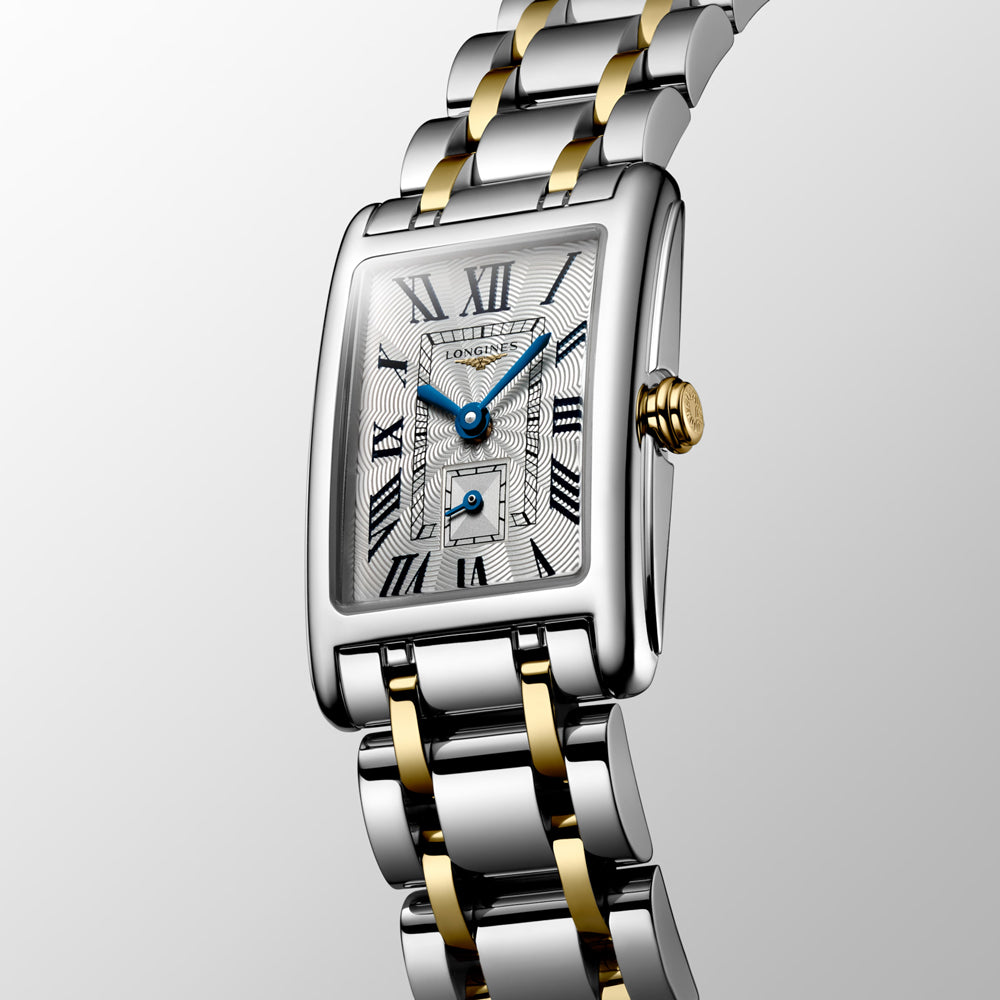 Longines DolceVita Silver Dial 18ct Gold & Steel Ladies Quartz Watch L5.255.5.70.7