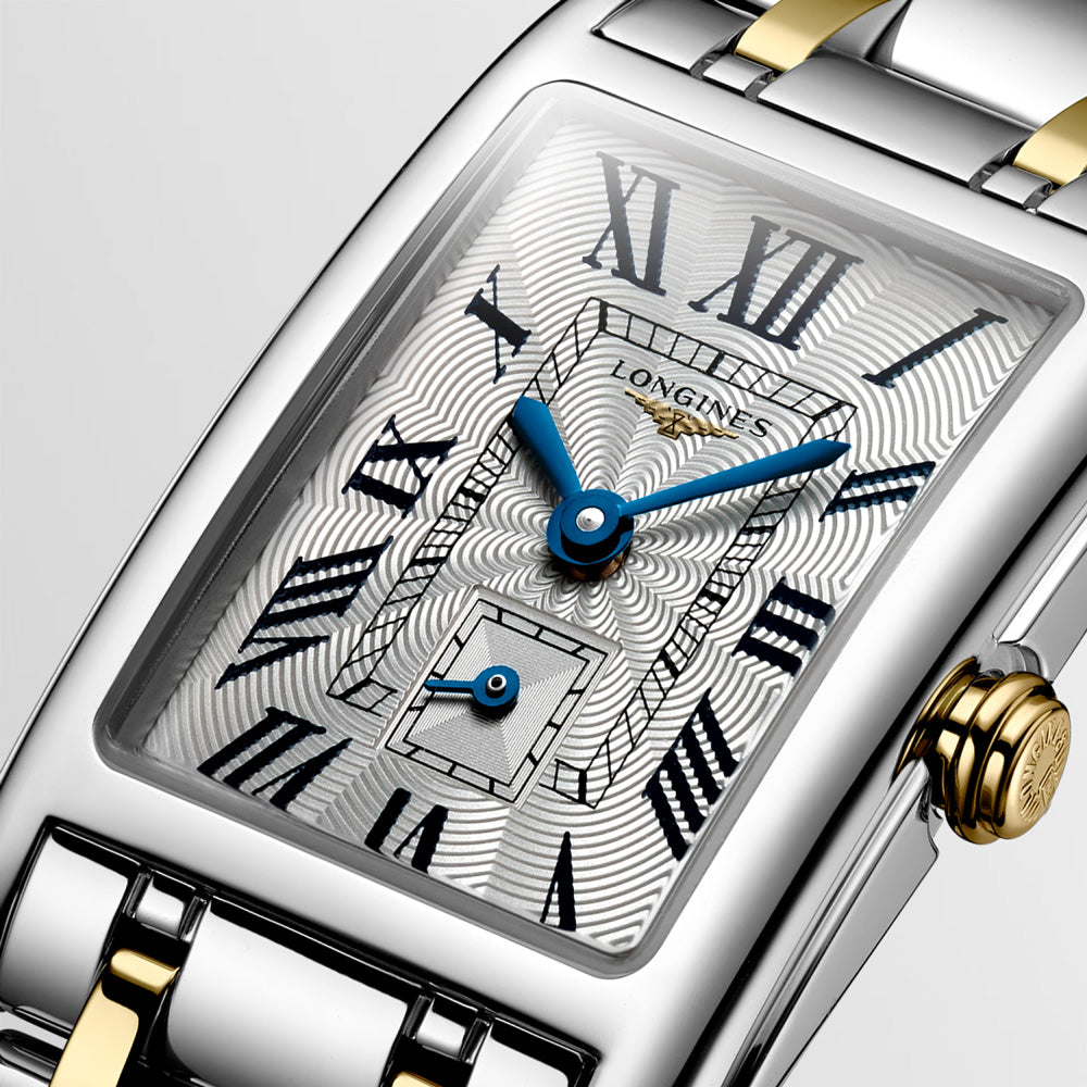 Longines DolceVita Silver Dial 18ct Gold & Steel Ladies Quartz Watch L5.255.5.70.7