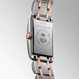 Longines DolceVita Silver Dial 18ct Rose Gold Capped Steel Diamond Ladies Quartz Watch L5.255.5.79.7