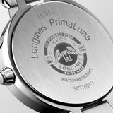Longines PrimaLuna 30.5mm MOP Diamond Dot Dial Moonphase Ladies Quartz Watch L8.115.4.87.6