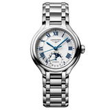 Longines PrimaLuna 34mm Silver Dial Moonphase Ladies Automatic Watch L8.126.4.71.6