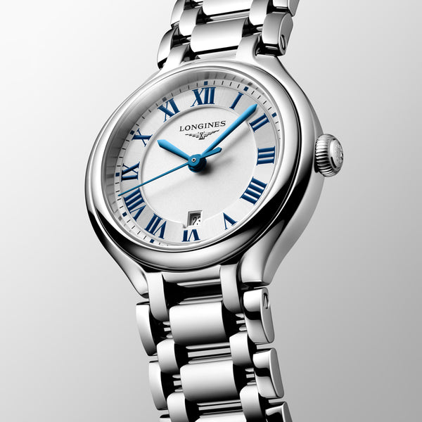 Longines PrimaLuna 30mm Silver Dial Ladies Quartz Watch L8.142.4.71.6