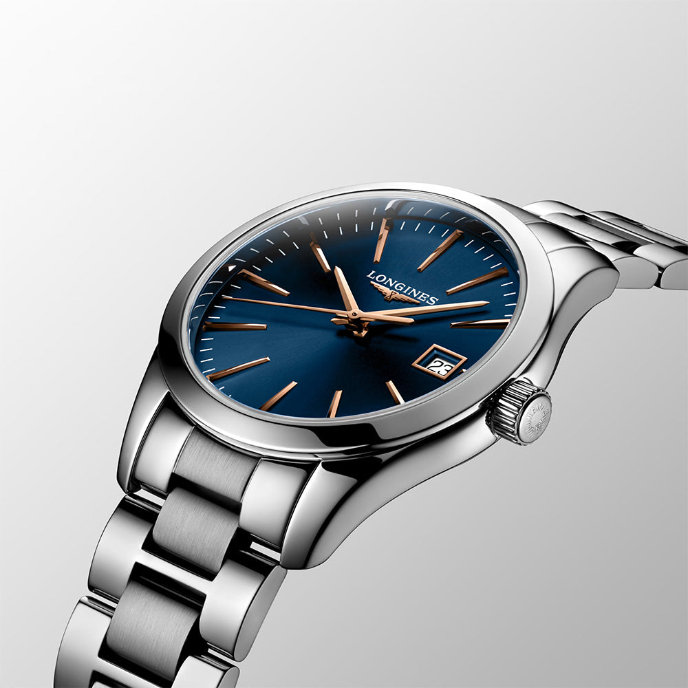 Longines Conquest Classic 34mm Blue Dial Ladies Quartz Watch L2.386.4.92.6
