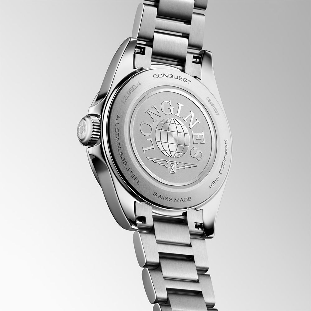 Longines Conquest 30 White Dial Ladies Quartz Watch L33504126
