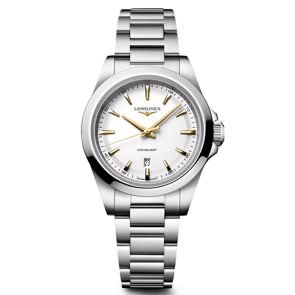 Longines Conquest 30 White Dial Ladies Quartz Watch L33504126