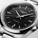Longines Conquest 41mm Black Dial Quartz Gents Watch L3.860.4.52.6