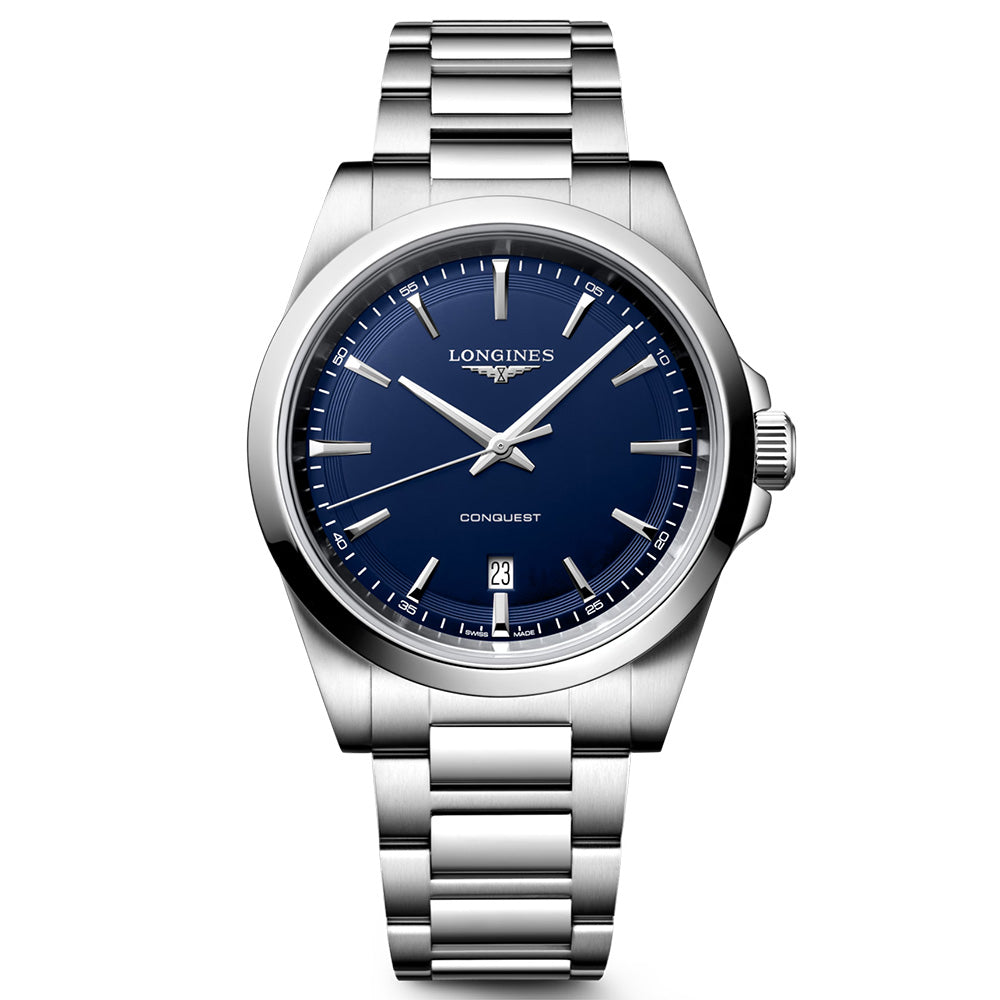 Longines Conquest 41mm Blue Dial Quartz Gents Watch L3.860.4.92.6