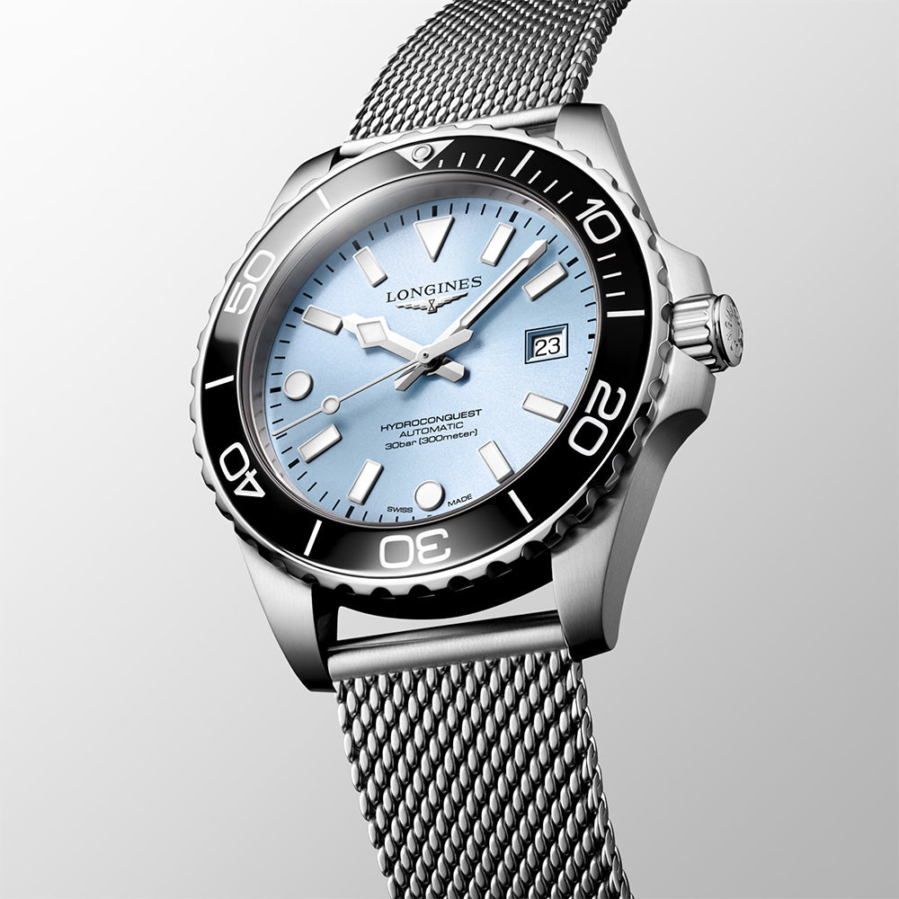 Longines HydroConquest 42mm Frosted Blue Dial Automatic Gents Watch L37884996