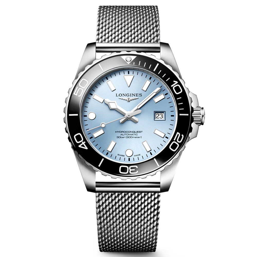 Longines HydroConquest 42mm Frosted Blue Dial Automatic Gents Watch L37884996