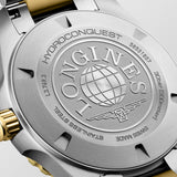 Longines HydroConquest 42mm Black Dial Steel and Yellow Gold PVD Gents Quartz Watch L37693567