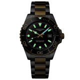 Longines HydroConquest 42mm Black Dial Steel and Yellow Gold PVD Gents Quartz Watch L37693567