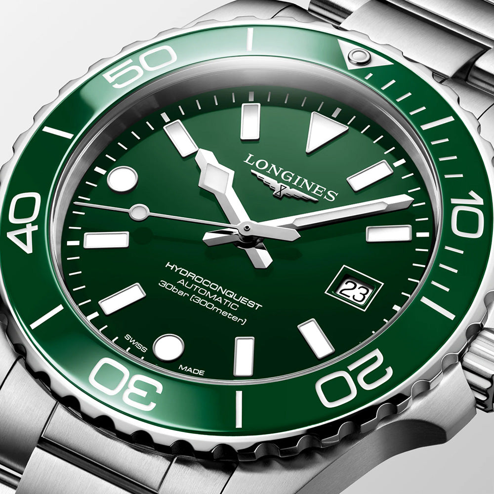 Longines HydroConquest 42mm Green Dial Automatic Gents Watch L37884066