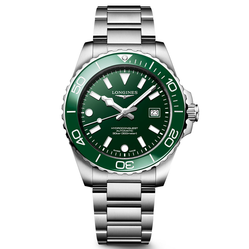 Longines HydroConquest 42mm Green Dial Automatic Gents Watch L37884066