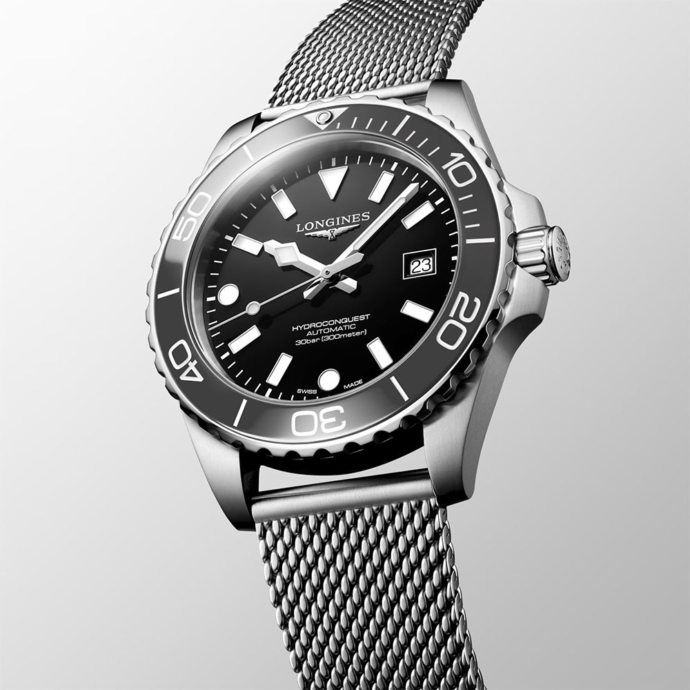 Longines HydroConquest 42mm Black Dial Automatic Gents Watch L37884706