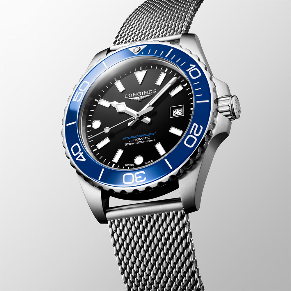 Longines HydroConquest 42mm Black Dial Automatic Gents Watch L37884906