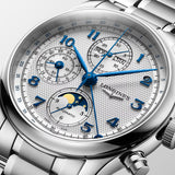 Longines Master Collection 41mm Silver Dial Automatic Chronograph Day & Date Moonphase Gents Watch L2.962.4.73.6