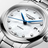 Longines Master Collection 30mm MOP Diamond Dot Dial Automatic Ladies Watch L2.449.4.87.6