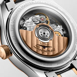 Longines Conquest 30mm MOP Diamond Dot Dial Steel and 18ct Pink Gold Cap Automatic Ladies Watch L24495897