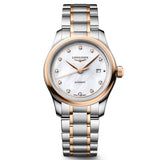Longines Conquest 30mm MOP Diamond Dot Dial Steel and 18ct Pink Gold Cap Automatic Ladies Watch L24495897